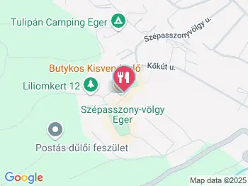 Hárs Kisvendéglő Eger a térképen