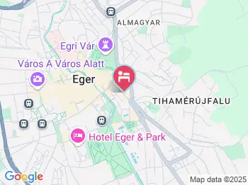 Hauser-Bodnár Vendégház Eger a térképen