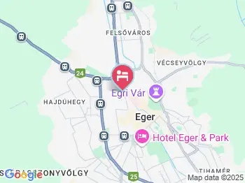 Hotel Arany Trófea Eger a térképen