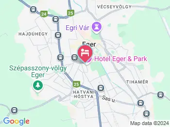 Hotel Eger & Park Eger a térképen
