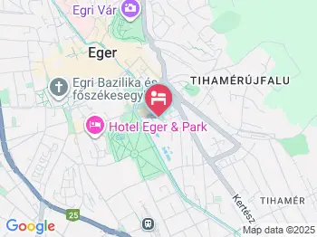 Hunguest Hotel Flóra Eger a térképen