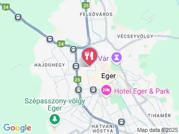 Hotel Korona Királyok Étterme Eger a térképen