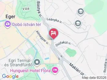 Hotel Merlot Eger Eger a térképen