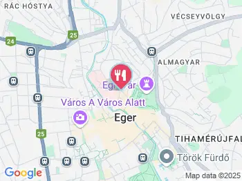 Hotel Minaret Eger a térképen