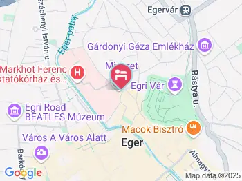 Park Hotel Minaret Eger a térképen