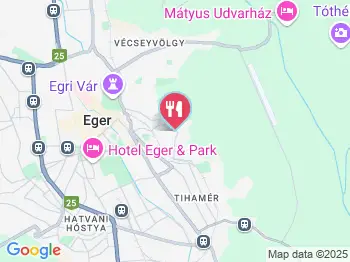 Hotel Szent István Étterme Eger a térképen