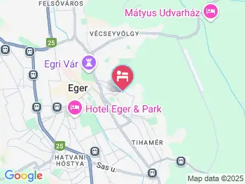 Hungária Vendégház Eger a térképen
