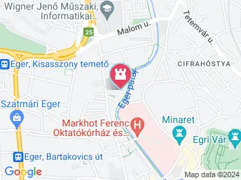 II. világháborús emlékmű Eger a térképen