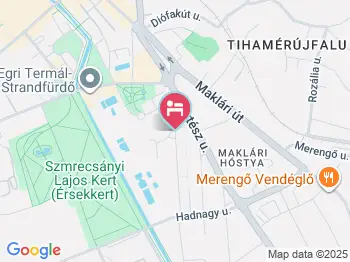 Imola Hotel Platán Eger a térképen