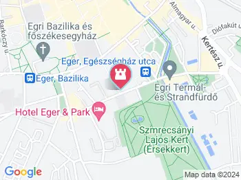 Írógép kiállítás Eger a térképen