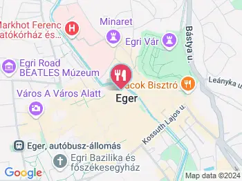 Itt & Most Eger a térképen