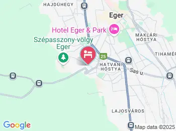 Jázmin Vendégház Eger a térképen