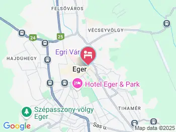 Júlia Apartman Eger a térképen