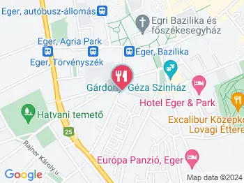 Kacsa Borozó Eger a térképen