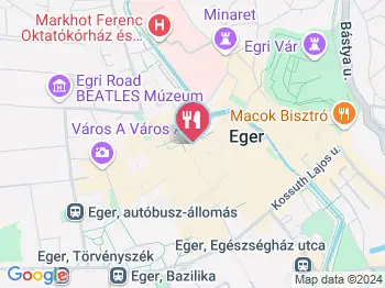 Kávézz.ON Eger a térképen