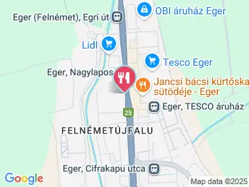 Kentucky Fried Chicken - Retail Park DT Eger a térképen