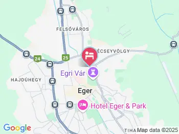 Királyszéke Apartman Eger a térképen