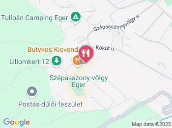 Ködmön Csárda Borétterem Eger a térképen