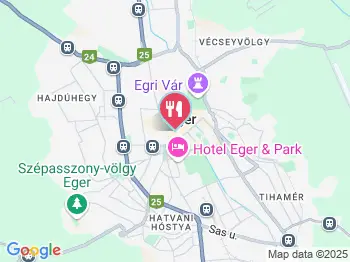 König Pizza Eger Eger a térképen