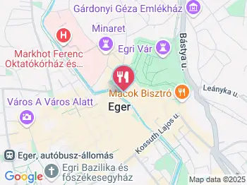 Korzó Étterem Eger a térképen