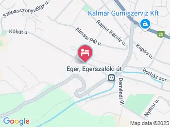 Erika Vendégház Eger a térképen