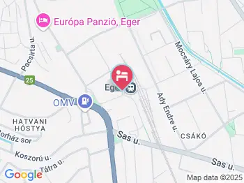 Lokomotív Tourist Motel Eger a térképen
