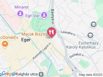 Macok Bisztró és Borbár Eger a térképen