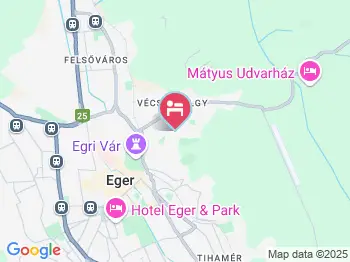 Mandula Vendégház Eger a térképen