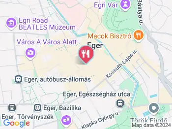 Manooka Kávézó Eger a térképen