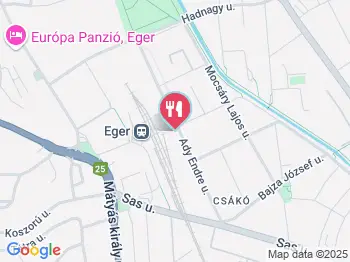 Marienka Étterem Eger a térképen