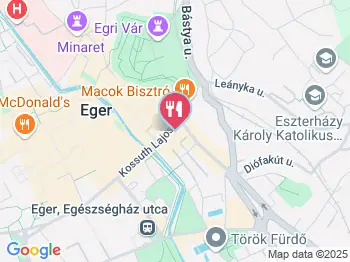 Marján Cukrászda Eger a térképen