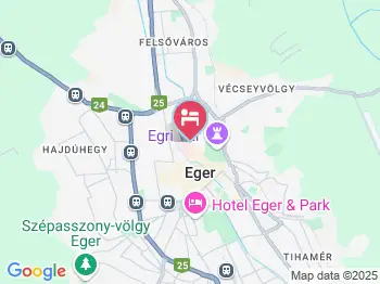 Minaret Vendégszoba Eger a térképen