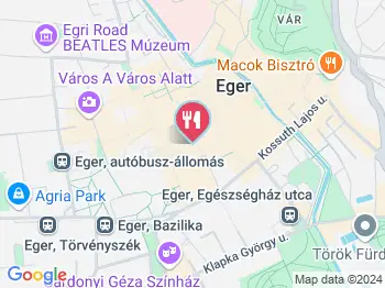Műhely Bar & Feeling Eger a térképen