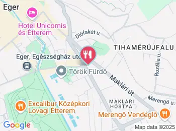 Nevada Pub Eger a térképen