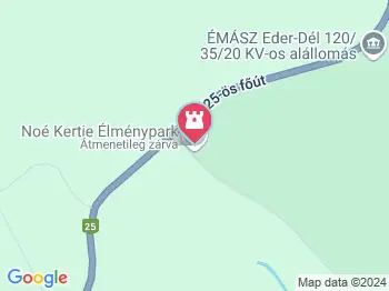 Noé Kertje Élménypark Eger a térképen