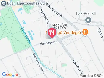 Numan Pékség - Kertész utca Eger a térképen