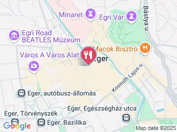 Nyamnyam Sütibolt Eger a térképen