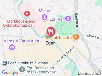 Arany Oroszlán Étterem Eger a térképen