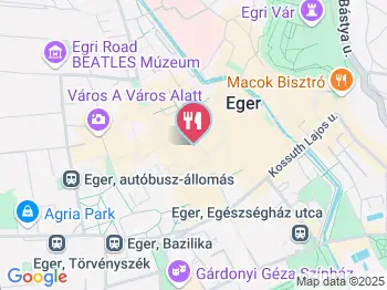 Öntöde Eger a térképen