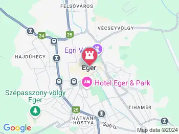 Páduai Szent Antal-templom Eger a térképen