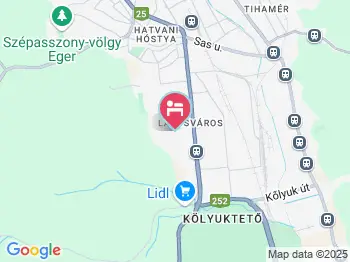 Panda Vendégház Eger a térképen