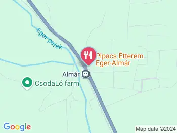 Pipacs Étterem Eger a térképen