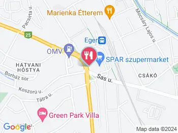 Pizza Home Eger Eger a térképen