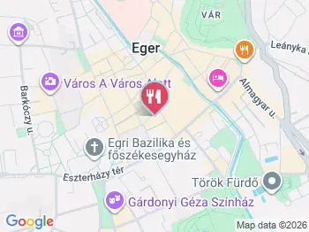 Quasi Udvar Eger a térképen