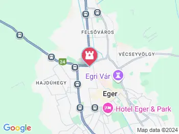 Rác-templom Eger Eger a térképen