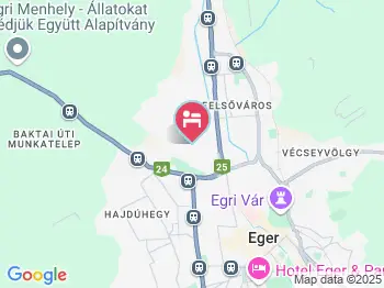 Ráchegy Apartman Eger a térképen