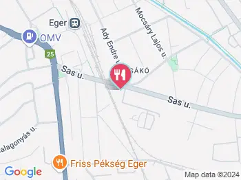 Rock Cafe Eger a térképen