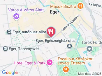 Sárvári Cukrászda Eger a térképen