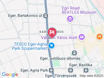 Souvenir Apartmanok Eger a térképen