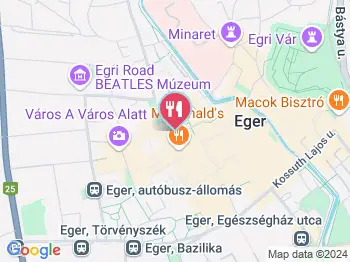 Stühmer Édességbolt Eger a térképen